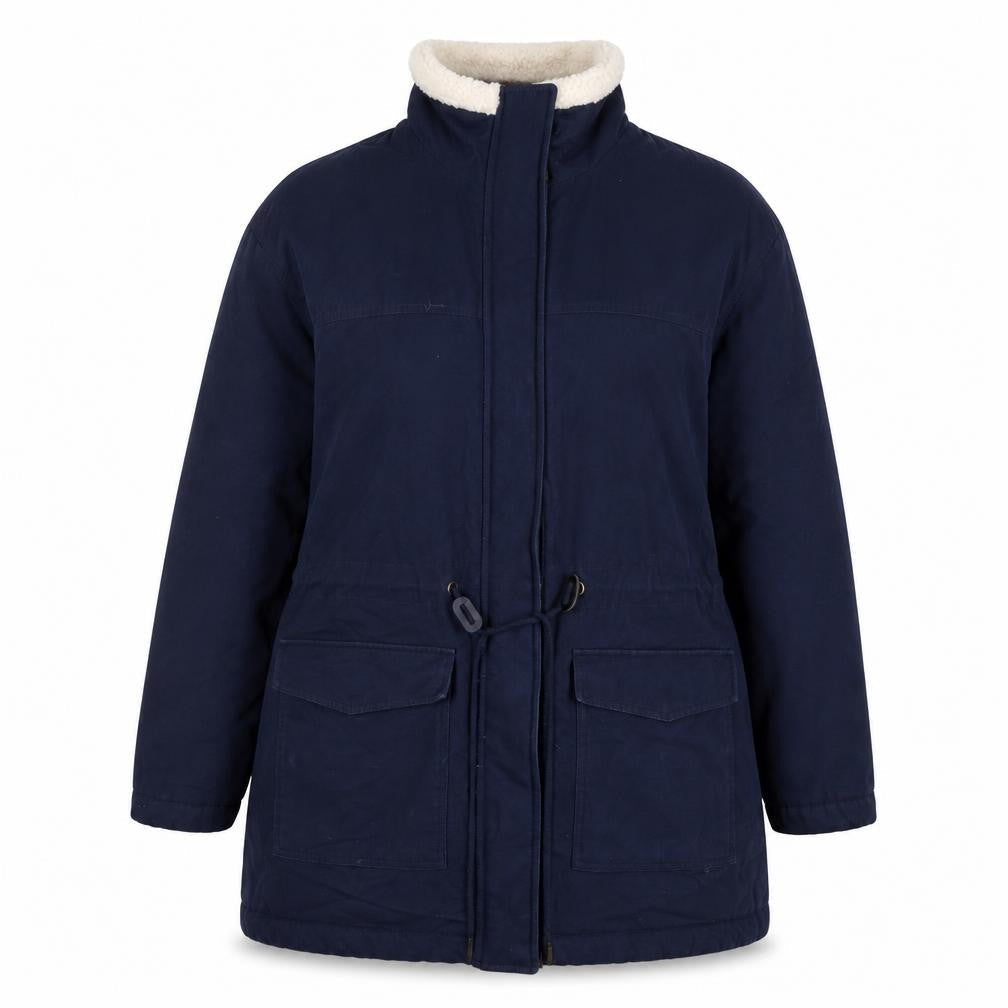 Marks & Spencer Women's Blue Hooded Parka Coat Size 14