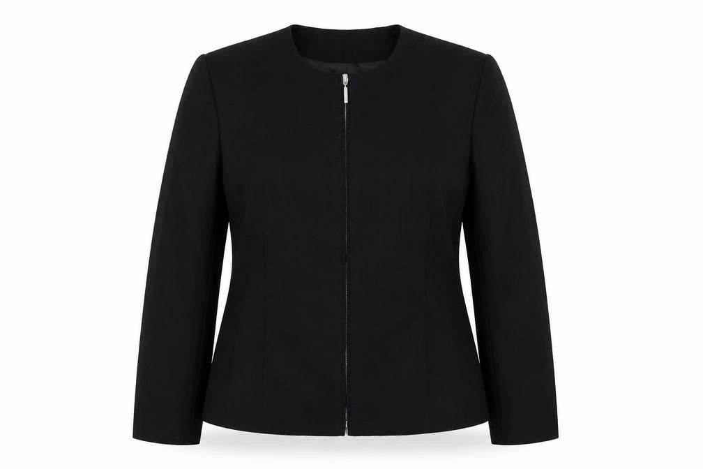 Minosa Women's Black Petite Blazer, Size 18, Classic Fit