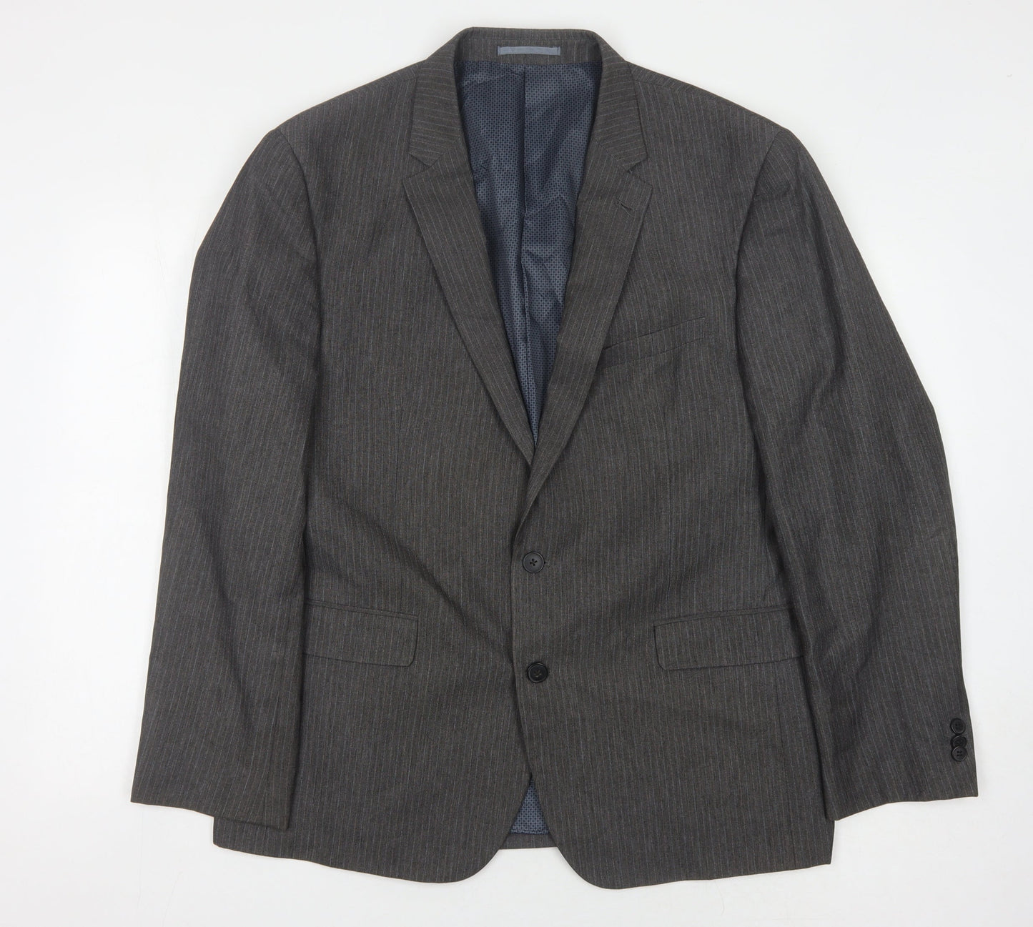 Taylor & Wright Men's Grey Striped Blazer 46R