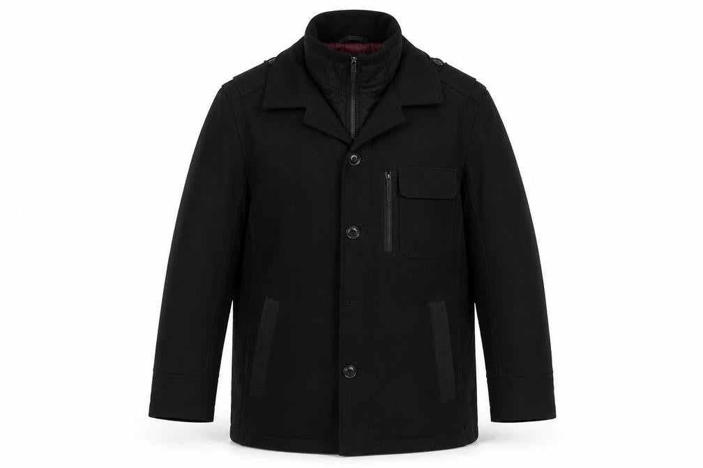 Marks and Spencer Men's Black XL 44" Trench Coat