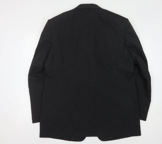Giorgio Men's Black Blazer 46R Regular Fit Jacket