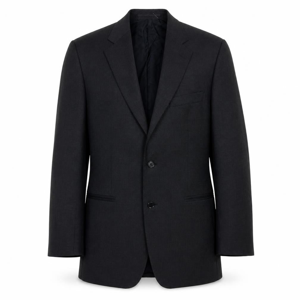 Mens 38 Chest Regular Magee Black Two-Button Blazer