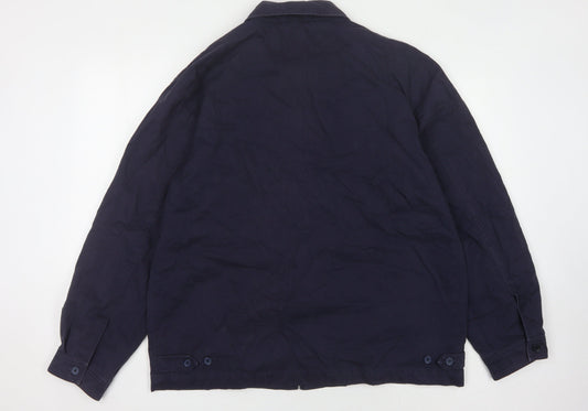 Brooker Men’s Blue Cotton Jacket - Size L