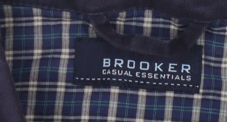 Brooker Men’s Blue Cotton Jacket - Size L