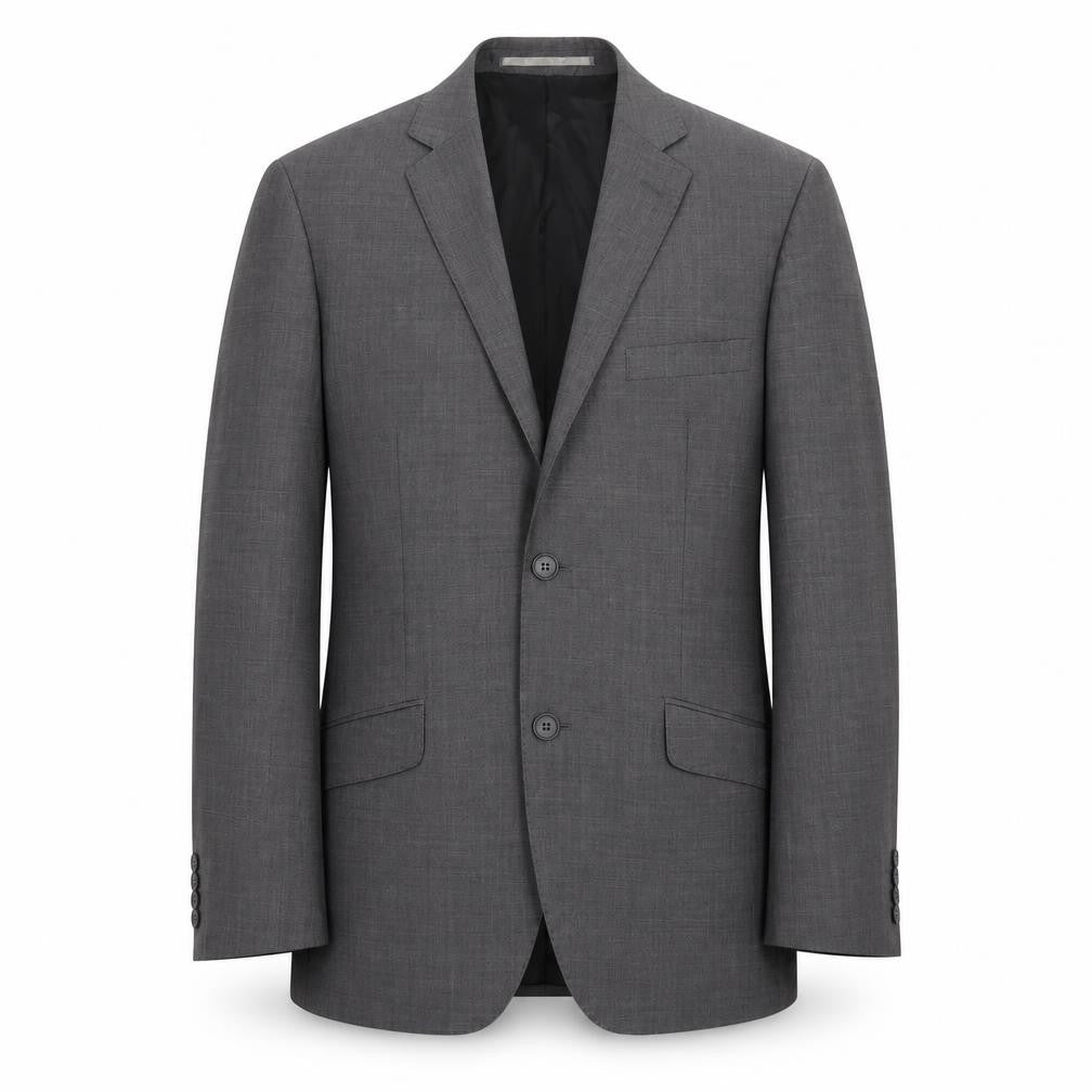 Mens 36 Chest Regular Lambretta Grey Two-Button Blazer