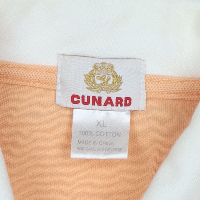 Cunard Women's XL Orange Sleeveless Button-Up Top
