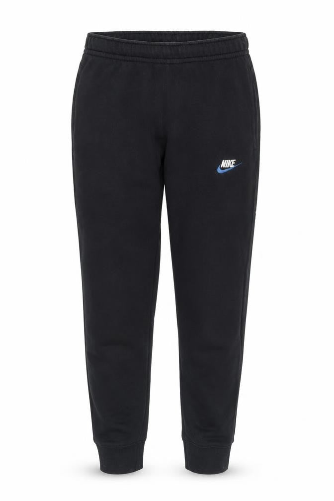 Front view of Nike boys’ black jogger trousers s - activewear essential
