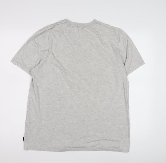 Ted Baker Men's Grey Crew Neck T-Shirt L Short Sleeve