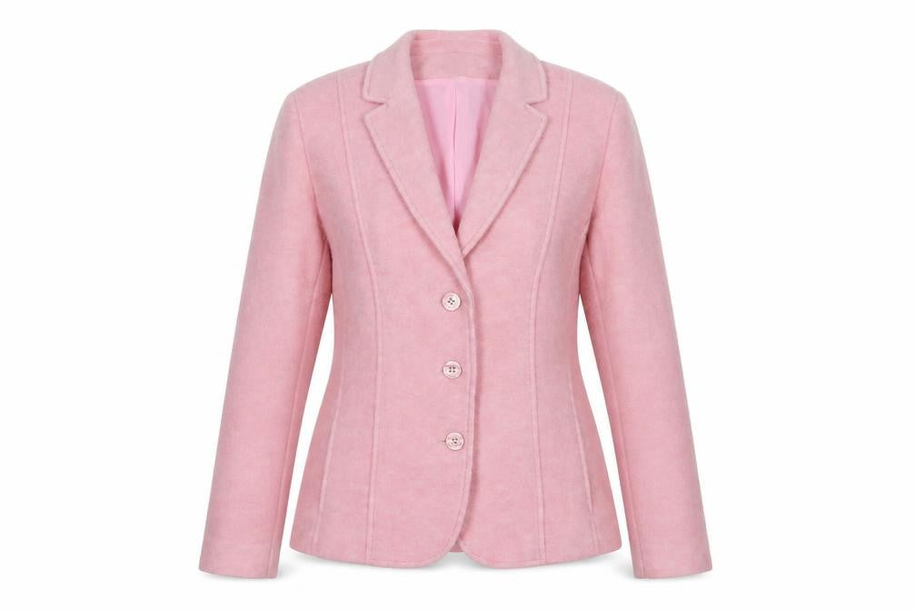 Eugen Klein Women's Pink Blazer Jacket Size 12