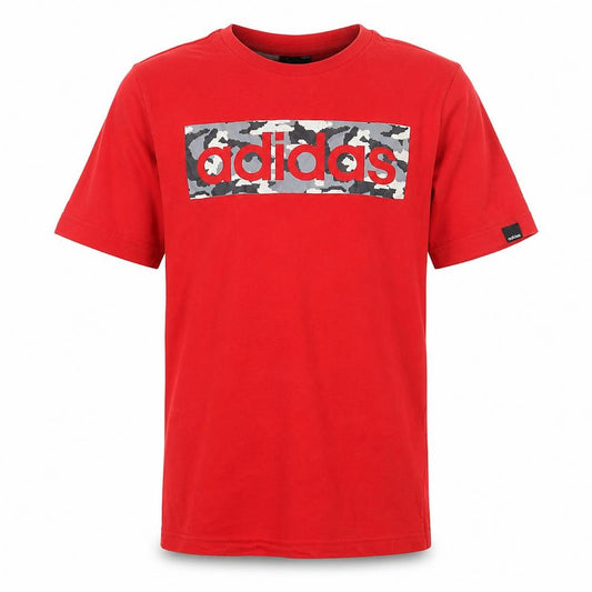 Adidas Boys Red Graphic Print T-Shirt 11-12 Years