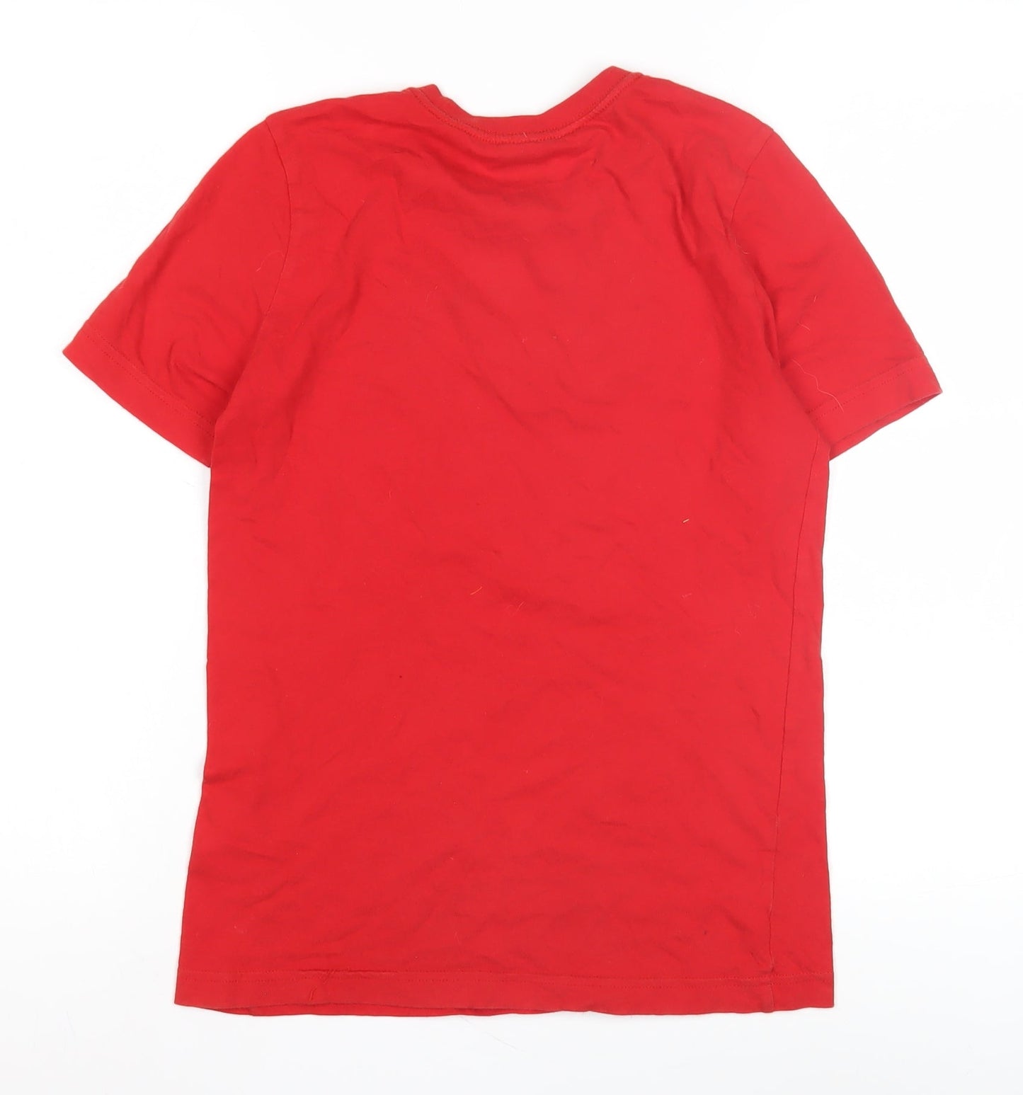 Adidas Boys Red Graphic Print T-Shirt 11-12 Years