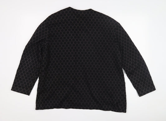 H&M Women’s Black Geometric Blazer, Size S, Casual