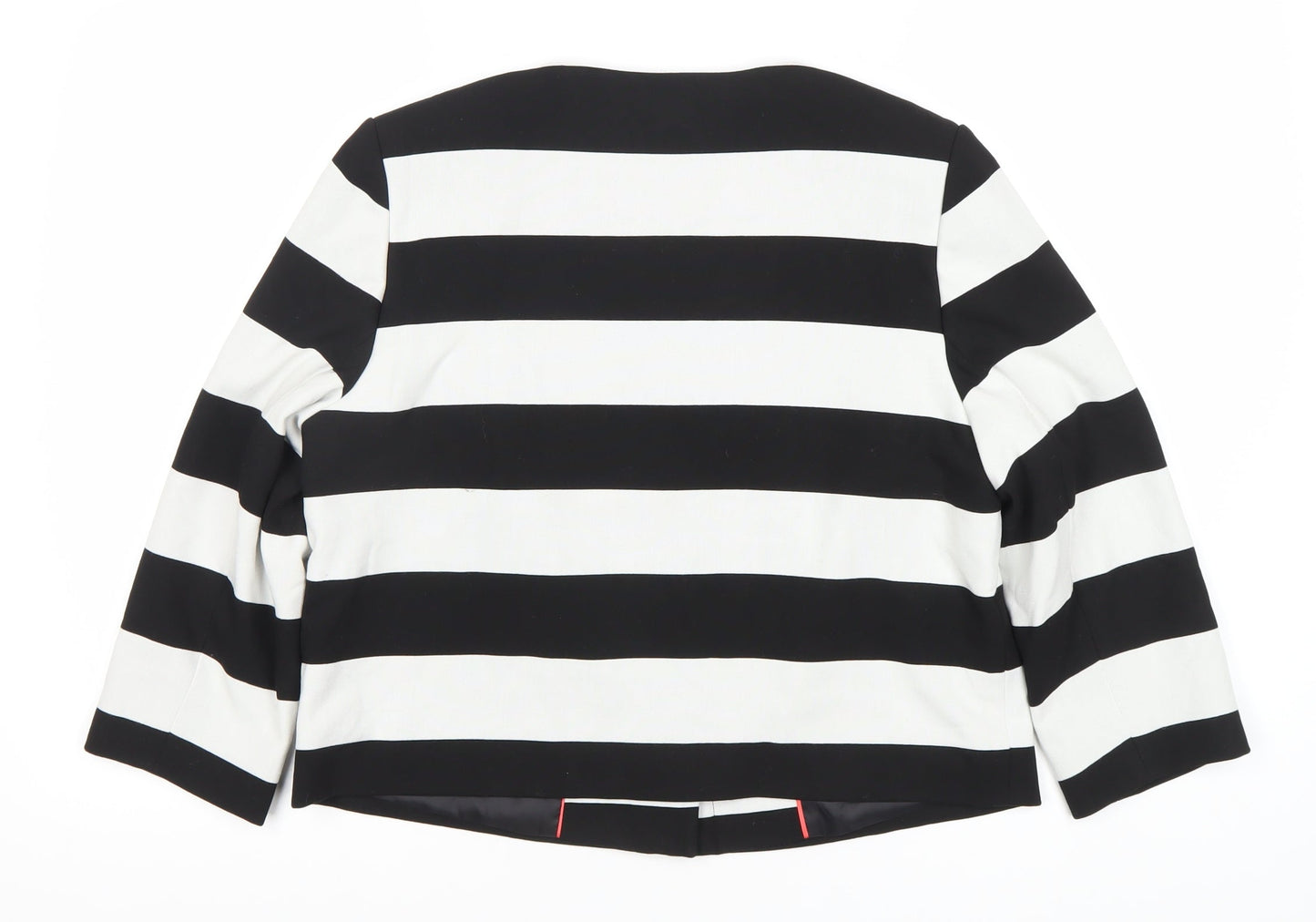 Marks and Spencer Women's Black Striped Blazer UK 14