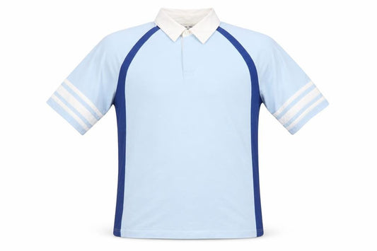 Marks and Spencer Men's Blue Colourblock Polo L