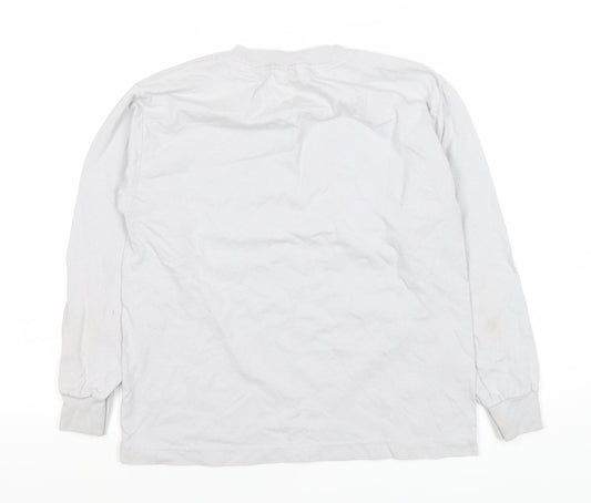 Vans Boys White Graphic Long Sleeve T-Shirt - Small