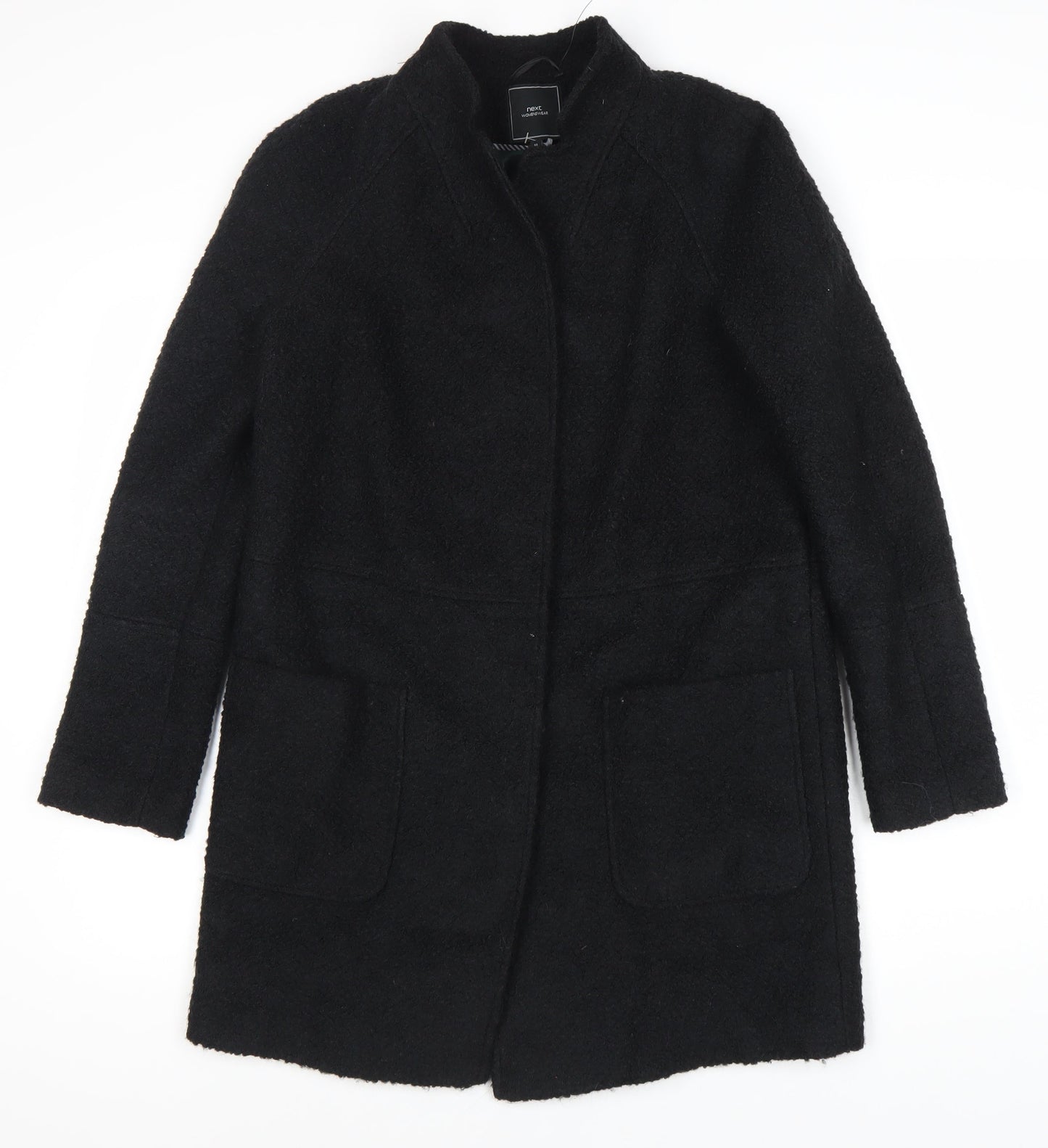 Next Women’s Black Long Overcoat Size 10