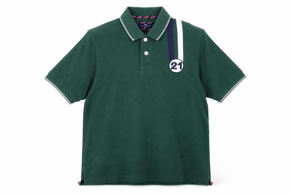 Marks and Spencer Men's Green Polo Shirt - Medium