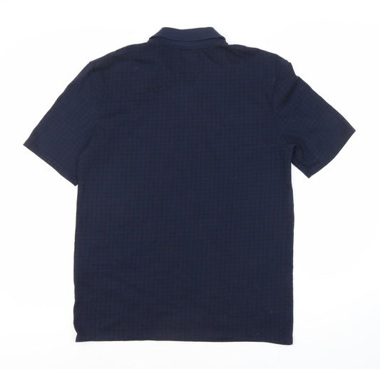 Slazenger Men's Blue Short Sleeve Polo, Size S