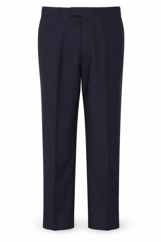 Jaeger Men's Black Striped Dress Pants 36R