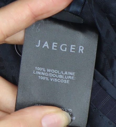 Jaeger Men's Blue Striped Blazer, 42 Regular Fit