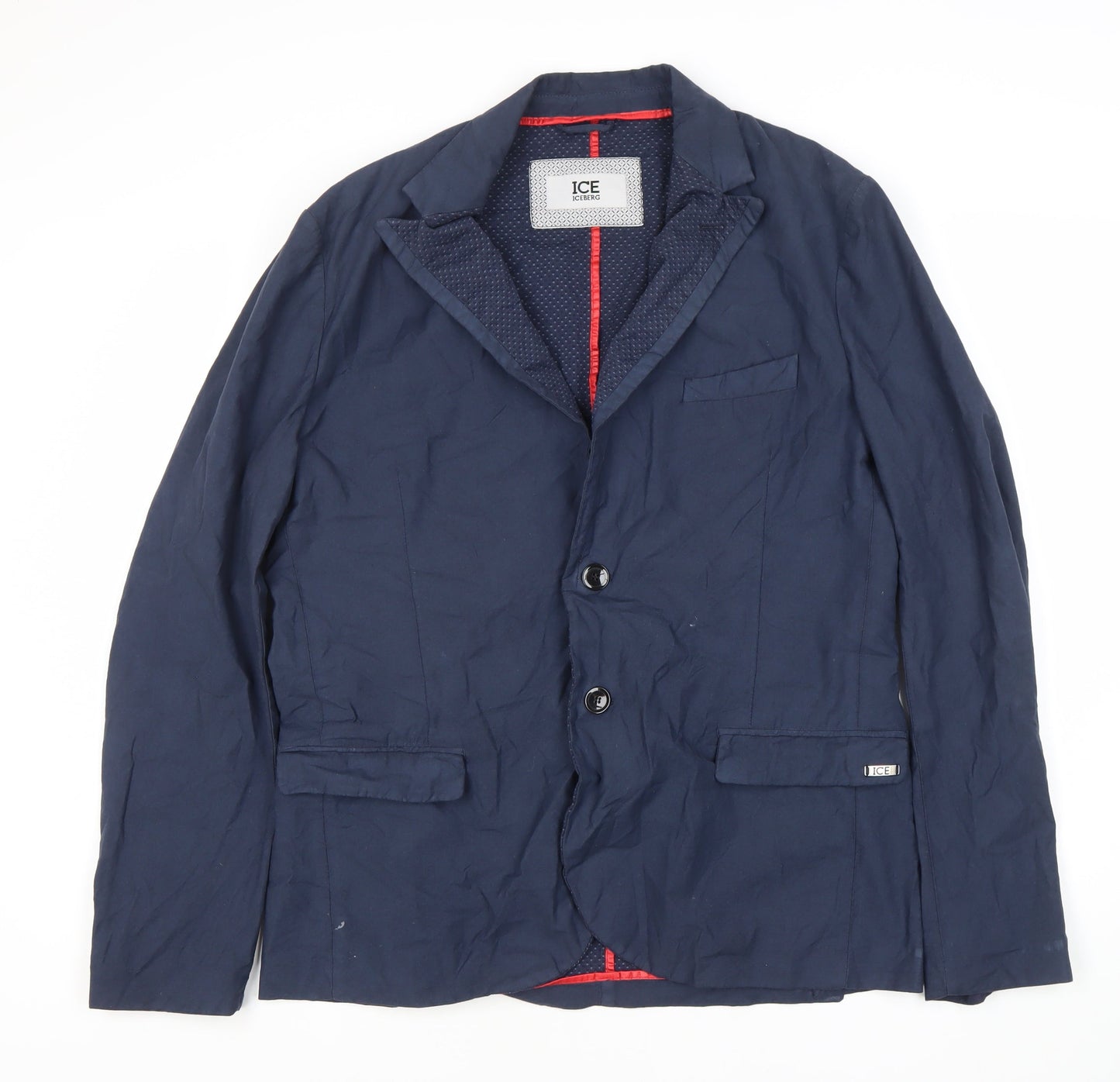Iceberg Men Blue Blazer - Size UK 44, Casual Style