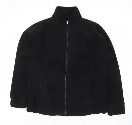 ØRN Men's Black Fleece Jacket, Size S, Casual