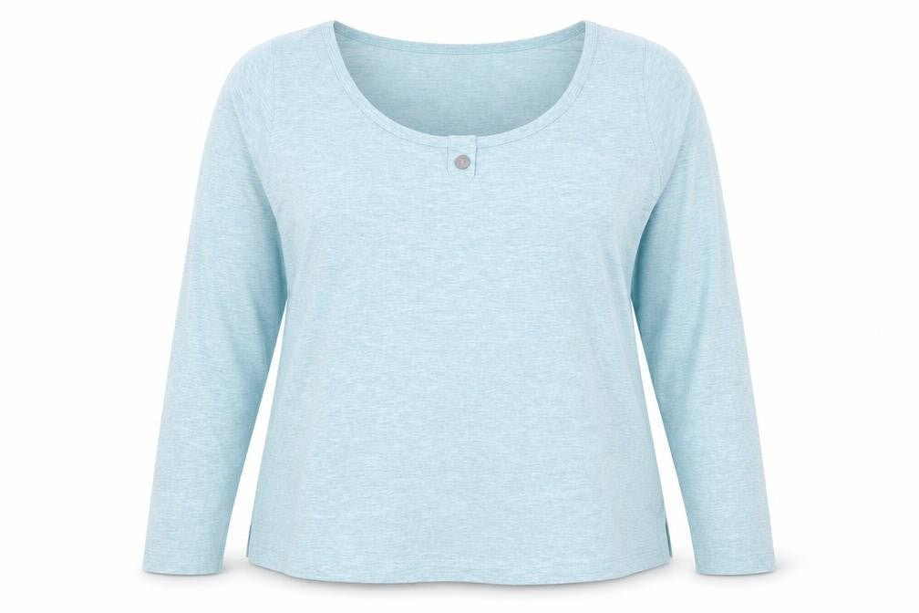 Womens UK Size 20 Hawkshead Blue Cotton Blend T-Shirt