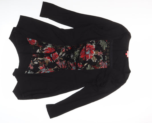 Joe Browns Women's Black Floral Fit & Flare Dress Size 18