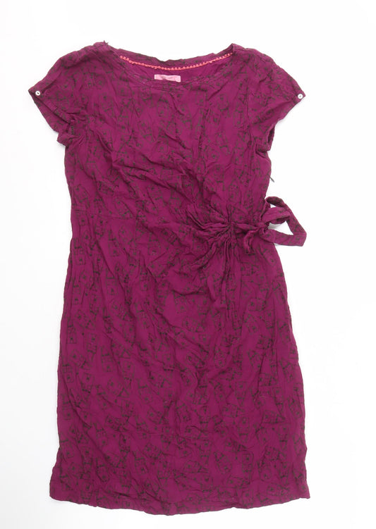 White Stuff Women's Viscose Dress with Tie Detail Size 12