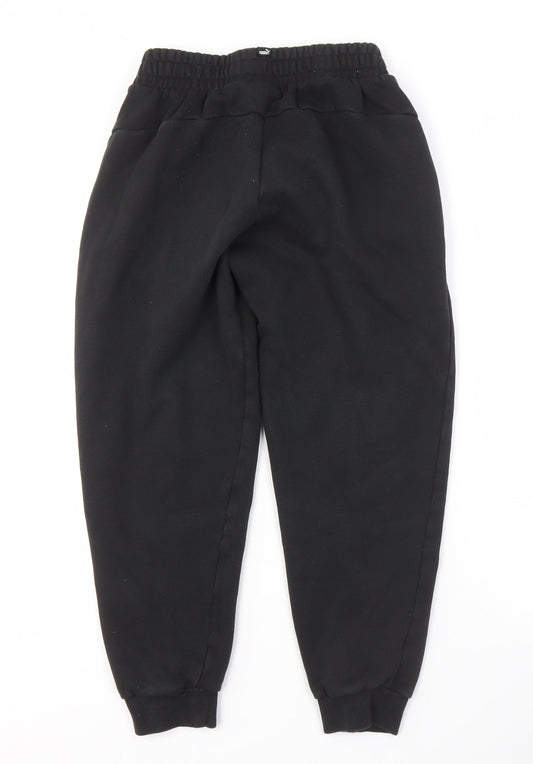 Puma Boys Black Jogger Trousers, Size 146 - Ideal for Comfort