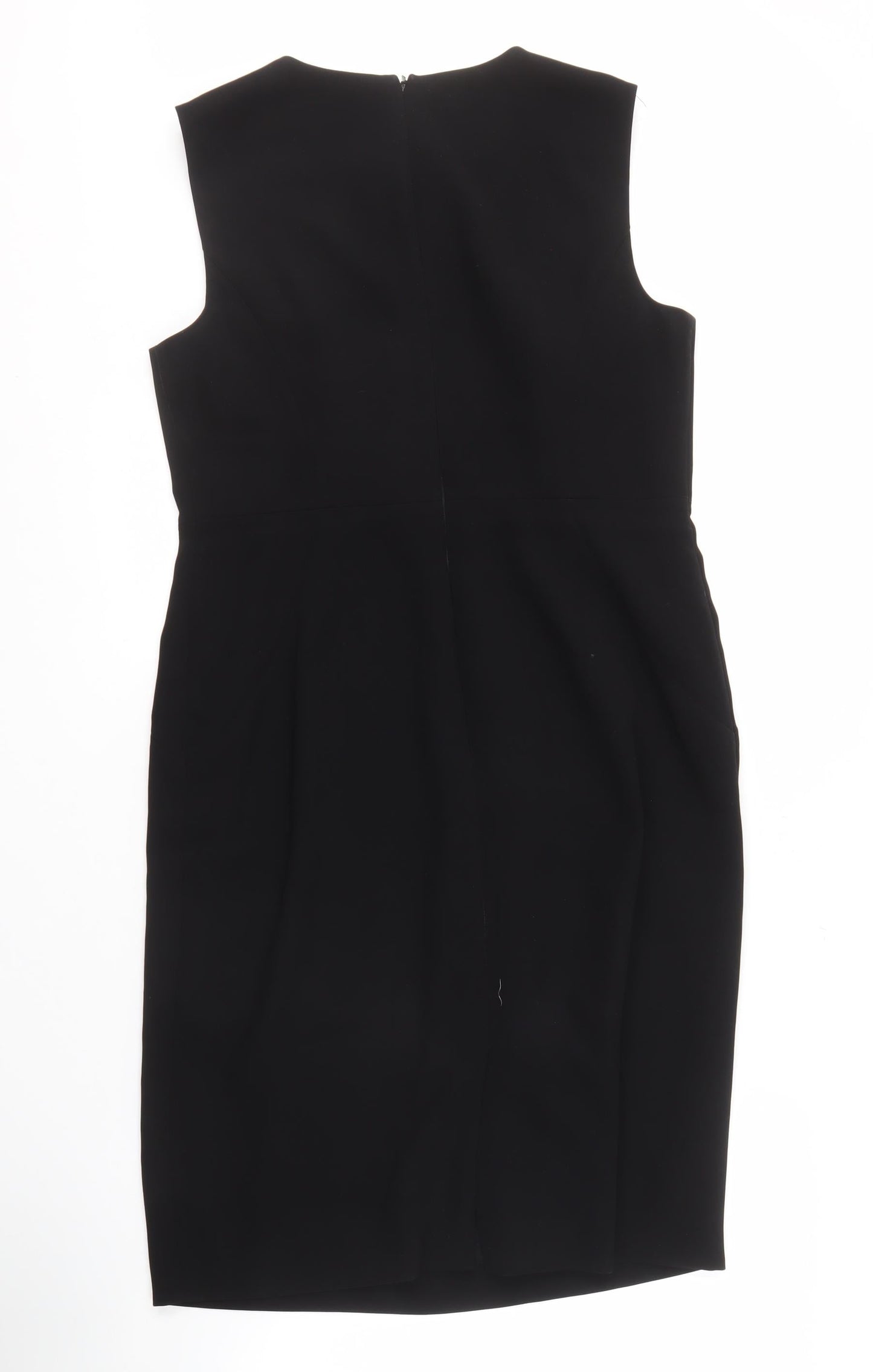 Hobbs Women's Black Sheath Dress - Size 12 - Elegant Workwear
