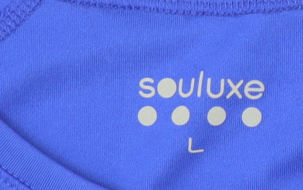 Souluxe Men's Blue Long Sleeve Activewear L