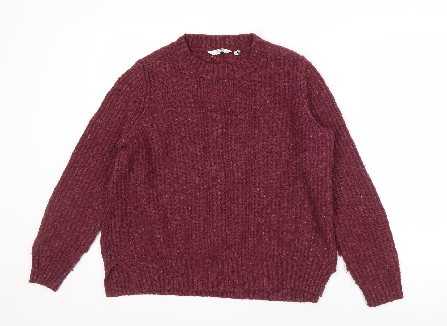 FatFace Women's Purple Crew Neck Jumper Size 12