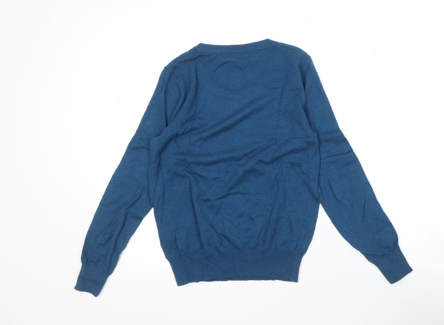 Dickins & Jones Women's Blue Polka Dot Pullover, Size S