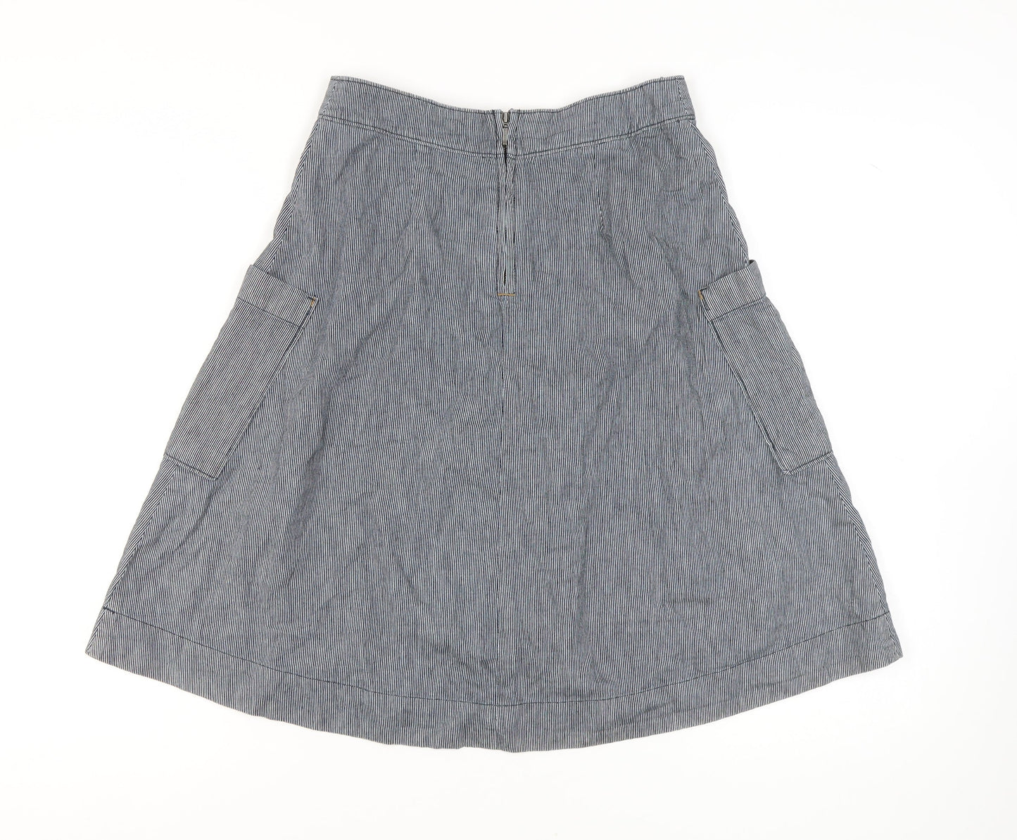 White Stuff Women's Blue Cargo Skirt Size 8 with Pockets