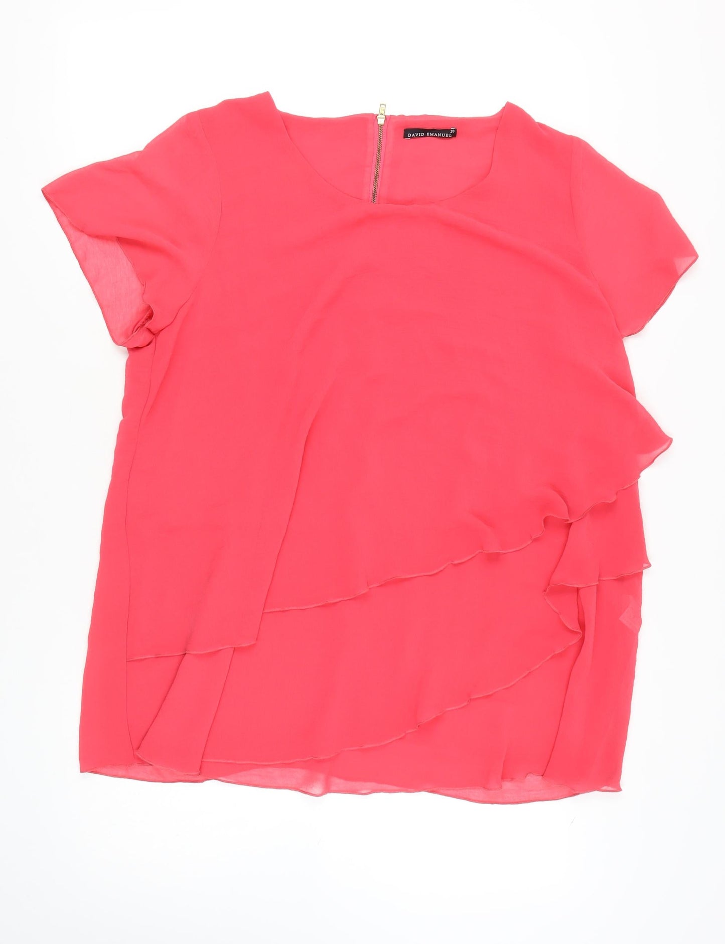 David Emanuel Women's Pink Blouse Size 20