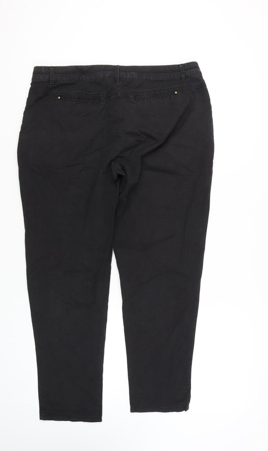 Wallis Black Women's Trousers Size 16
