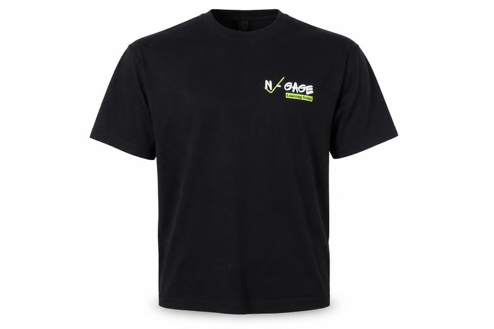 Gildan Boys Black XL Logo T-Shirt - Casual Crew Neck