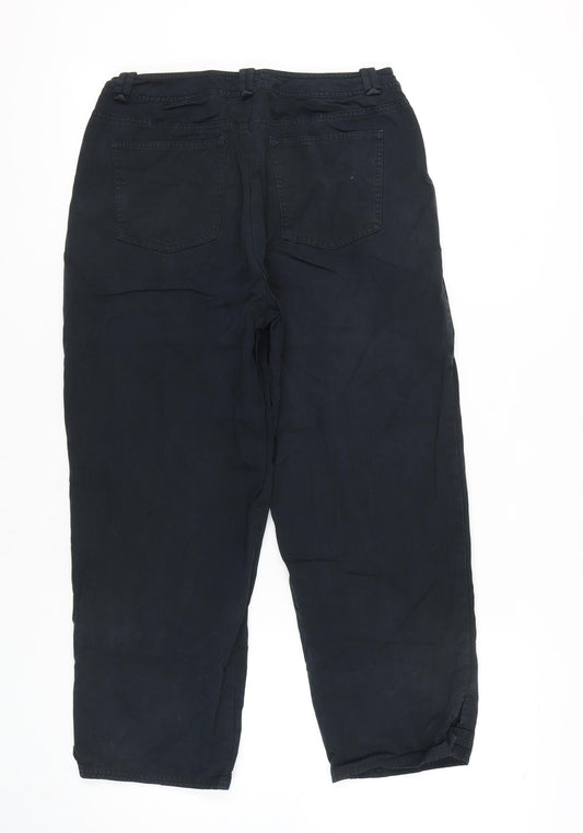 Talbots Women's Black Cotton Trousers Size 10
