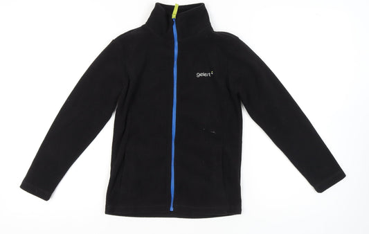 Gelert Boys' Black Fleece Jacket, Size 9-10, Full Zip Casual