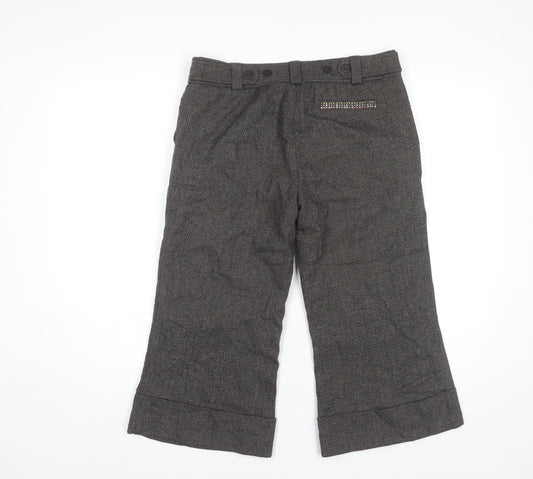 Ted Baker Women's Grey Herringbone Trousers Size 6