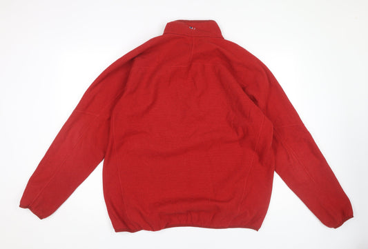Berghaus Men's Red XL Fleece 1/4 Zip Sweater