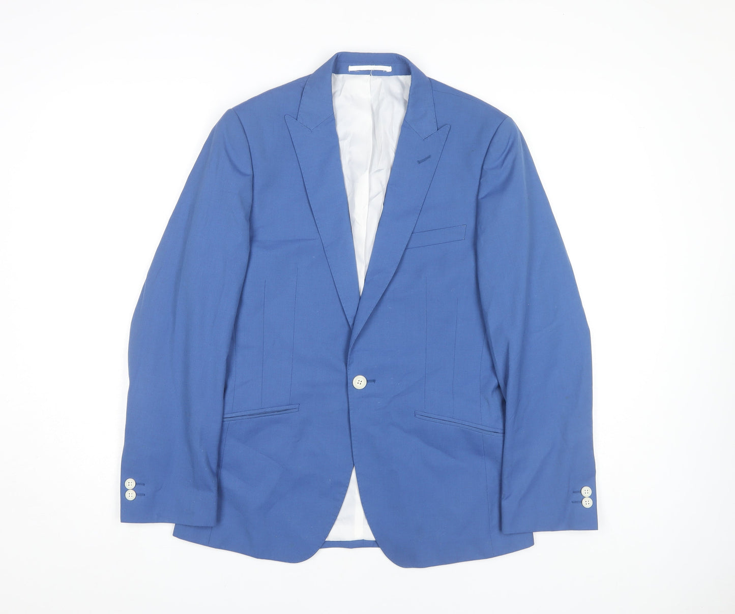 Moss London Slim Fit Blue Blazer for Men 36S