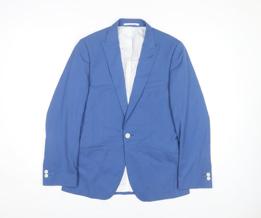 Moss London Slim Fit Blue Blazer for Men 36S