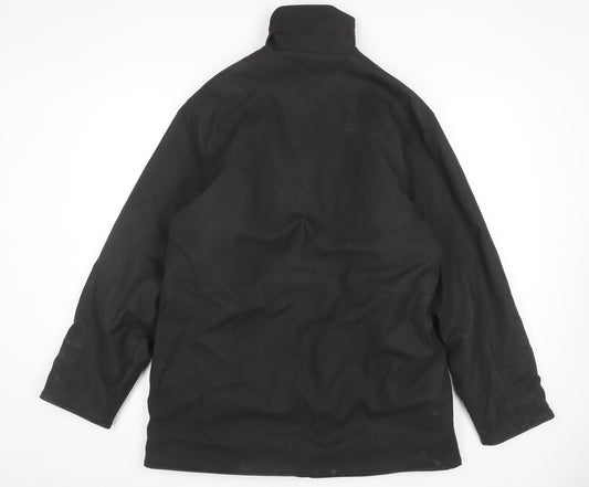 Foxhole Men's Black XL Mid-Length PVC Jacket
