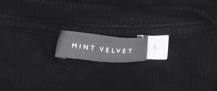 Mint Velvet Women's Black Long Sleeve T-Shirt - Size S