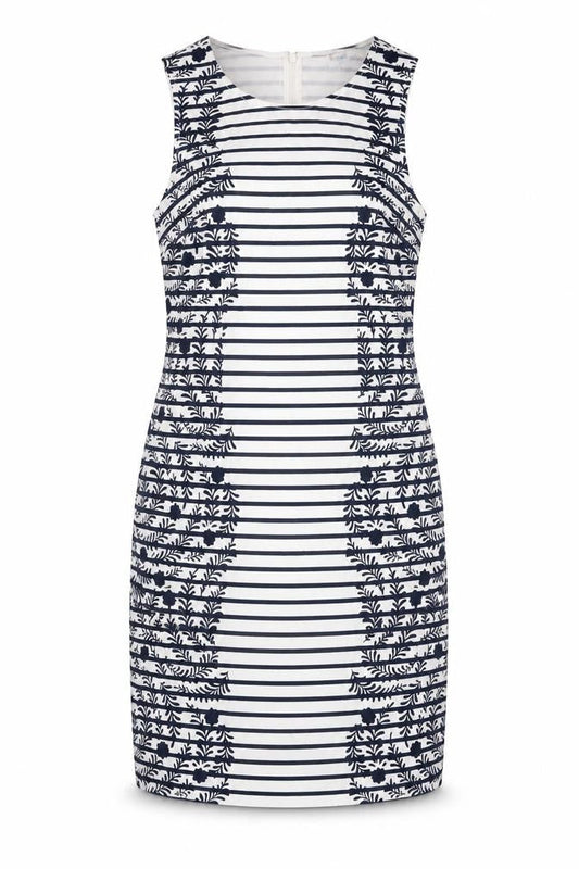 Boden Women's Multicoloured Striped Shift Dress Size 10