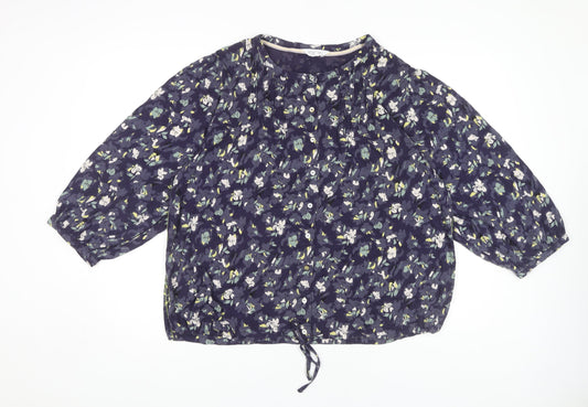 White Stuff Women's Multicoloured Floral Blouse, Size 20