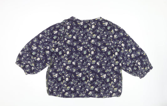 White Stuff Women's Multicoloured Floral Blouse, Size 20