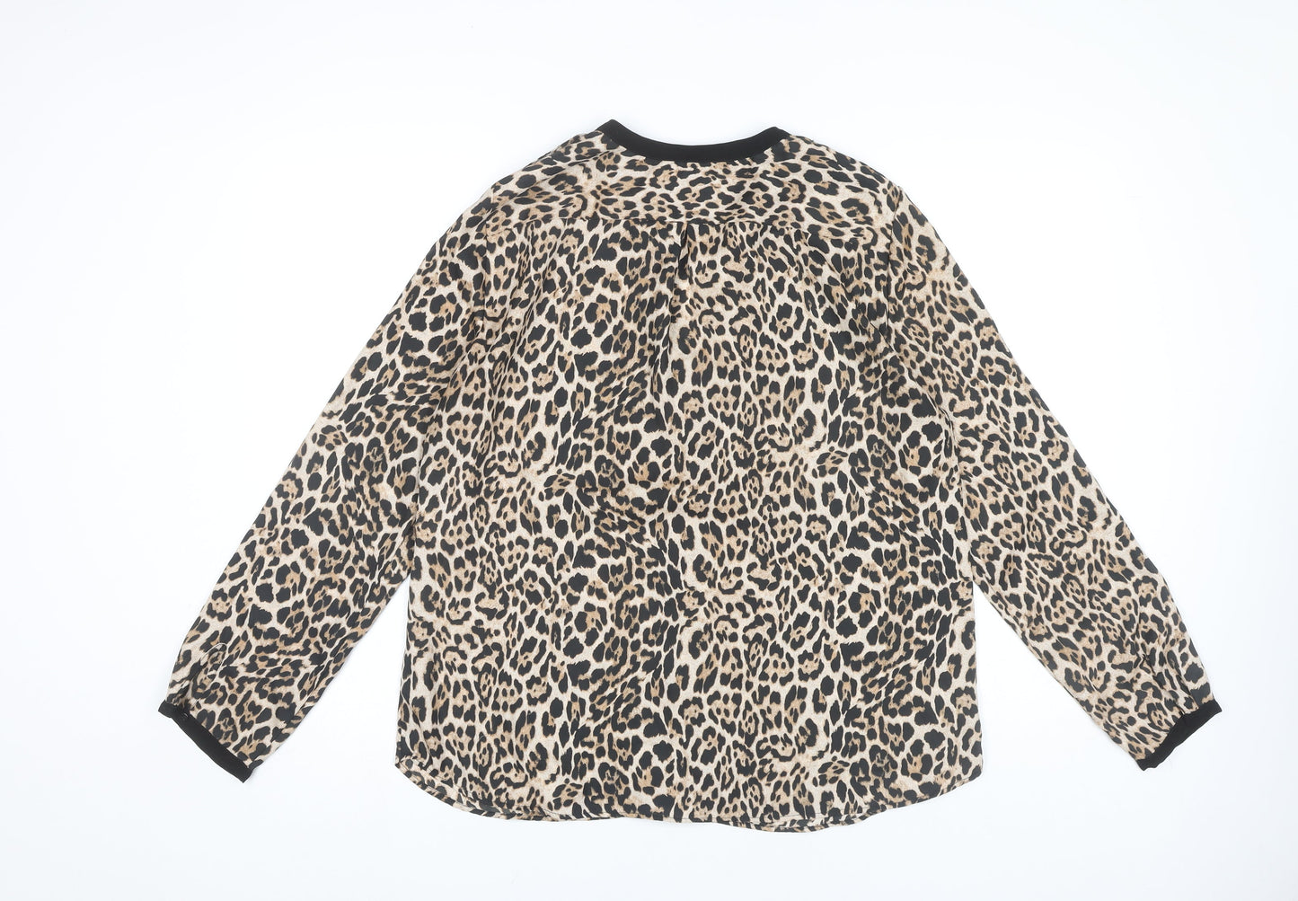 Zara Women's Multicoloured Animal Print Blouse Size 12
